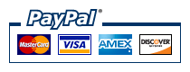 Visa, Mastercard, AMEX, Discover